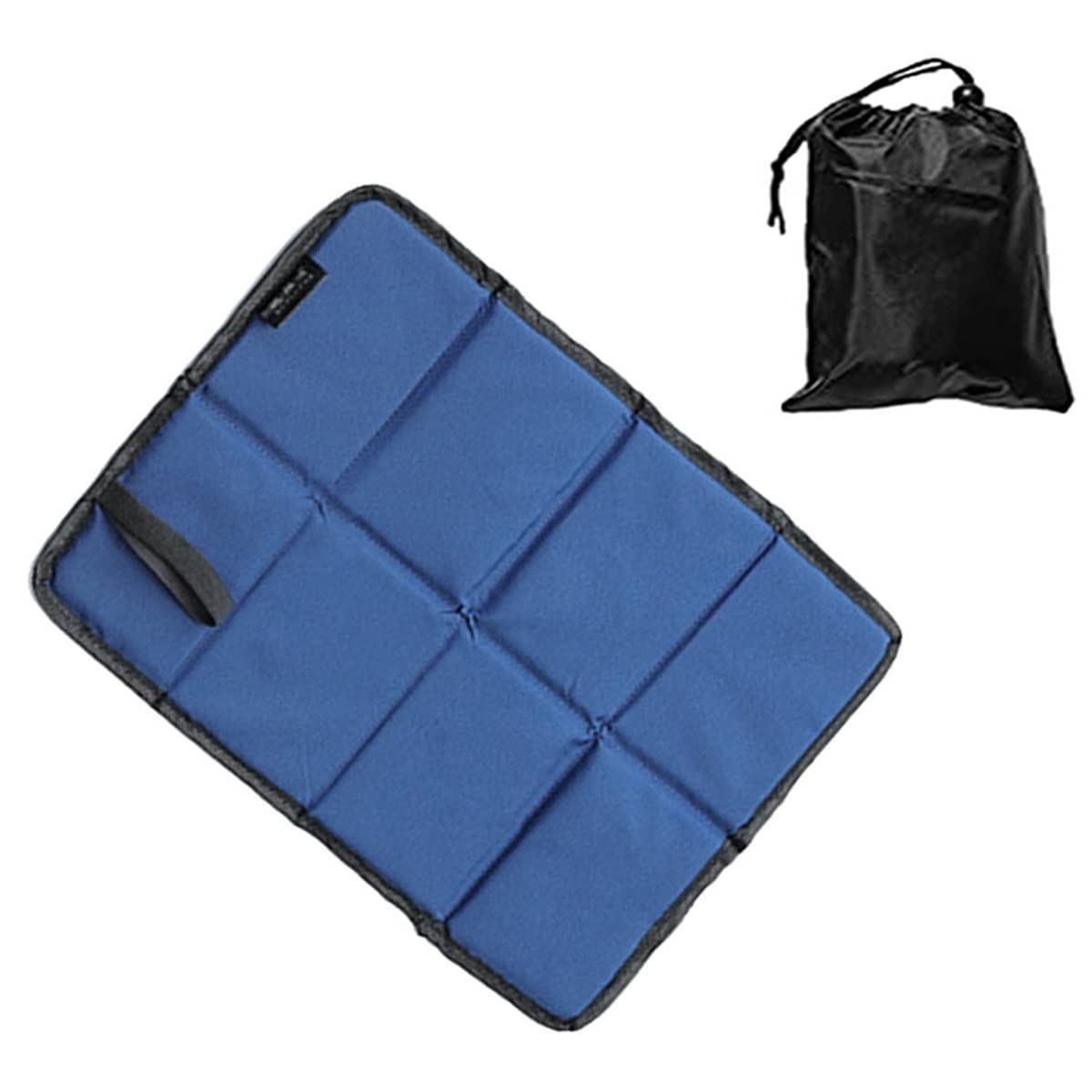 Waterproof Foldable Stadium Seat Cushion - Portable Outdoor Seat Pad for Camping, Picnic, Travel & Backpacking - Comfortable Bleacher Seat with Foam Padding (Blue) - Perfect for Sports Events, Hiking & Beach Outings