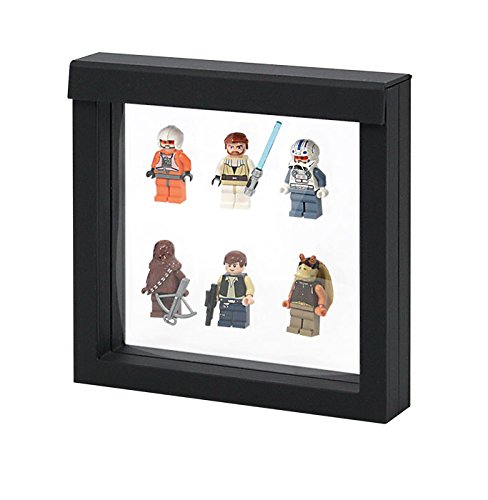 LINDNER 3D NIMBUS Floating Frame Shadow Box Display Case - 6”x6”x1” - Perfect for Collectibles, Artwork, and Memorabilia Display at Home or Office