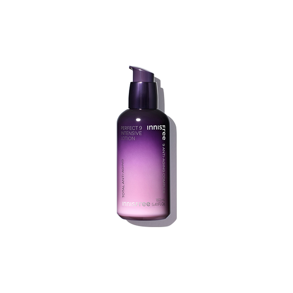 Innisfree Perfect 9 Intensive Lotion for Hydration & Anti-Aging | Korean Skincare for Dry & Sensitive Skin | Day & Night Moisturizer for Face & Neck