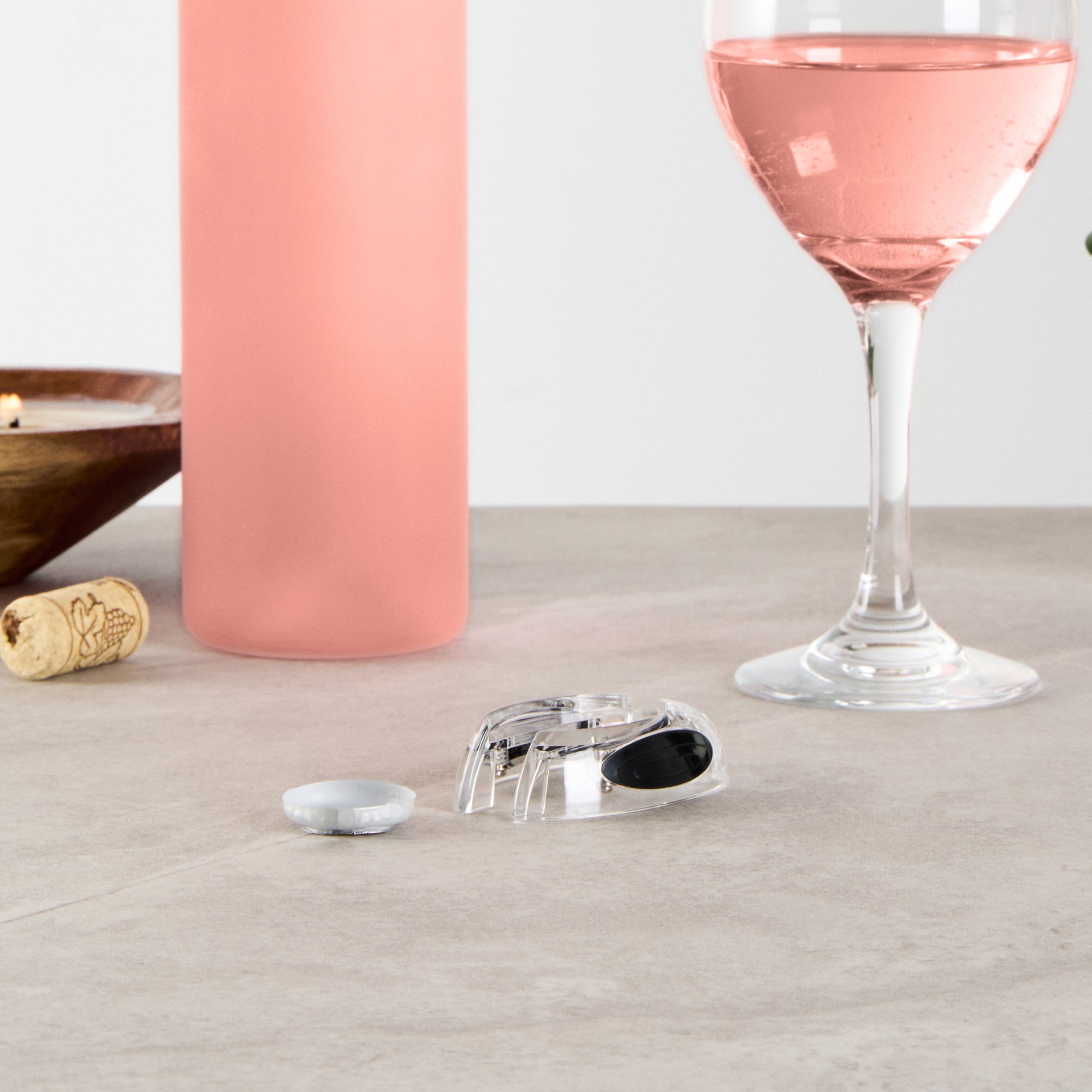 Premium Clear Plastic Wine Foil Cutter - 1 Count Box - Perfect for Home Bars, Wine Tasting & Gift Giving