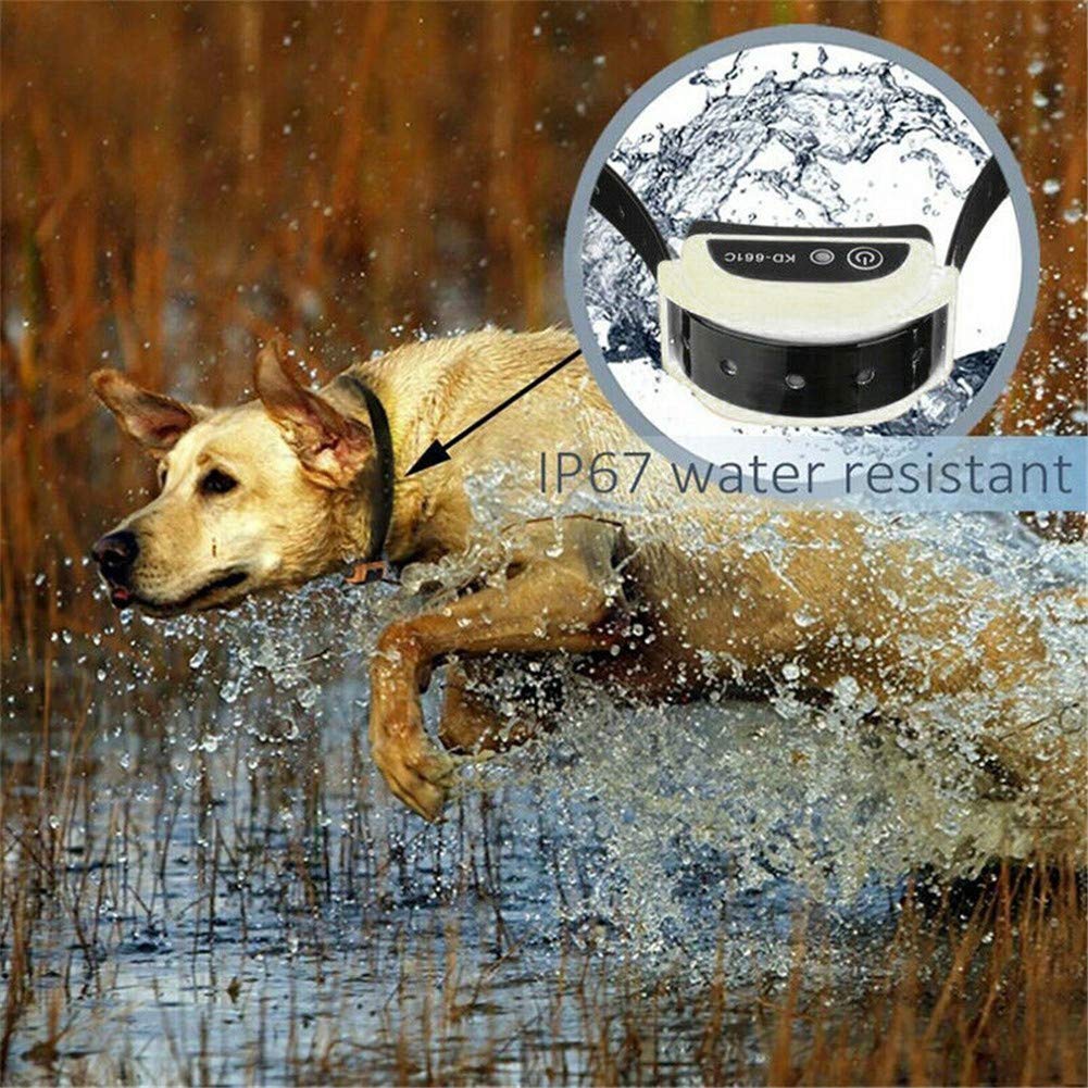 Wireless Dog Fence System - Safe & Effective Electric Pet Containment with Waterproof Collar, Adjustable Range & Distance Display - Beep & Shock Modes for 2 Dogs - Perfect for Yard Training & Outdoor Pet Safety