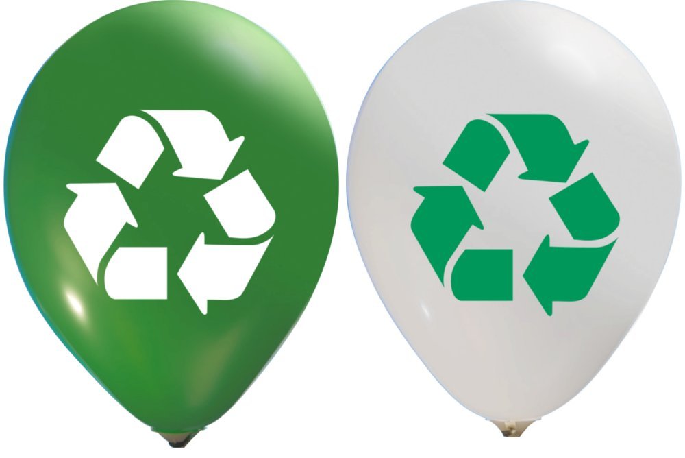 16pcs Eco-Friendly Recycling Balloons Set for Garbage Themed Parties, Green Campaigns & Truck Decorations - 12