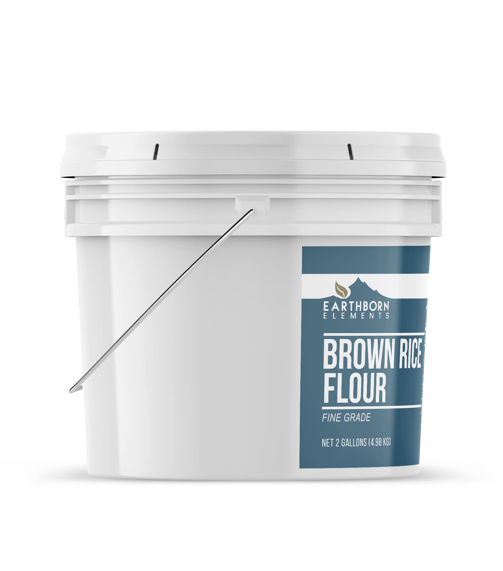 Organic Brown Rice Flour 2 Gallon Bucket - Gluten Free, Non-GMO, All-Natural Baking Ingredient for Bread, Cookies & Pastry - Perfect for Home Bakers & Commercial Kitchens