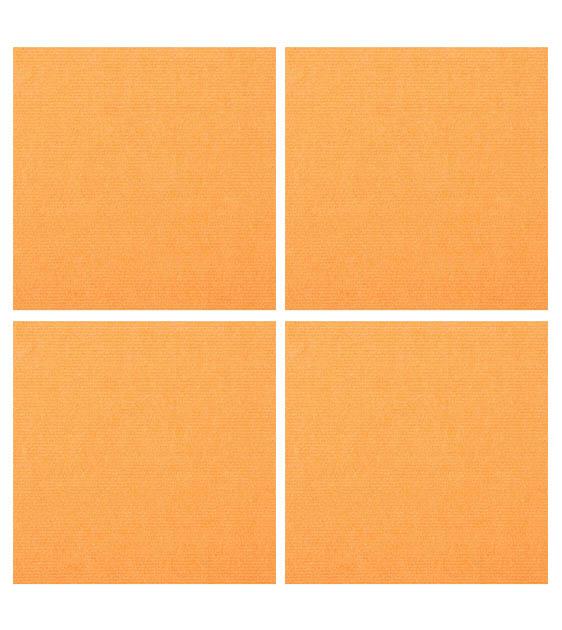 25% OFF: Non-Slip Washable Waterproof Pet Feeding Mat - 4-Piece Set (Orange) - Perfect for Dog Bowls, Cat Food Trays & Messy Eaters