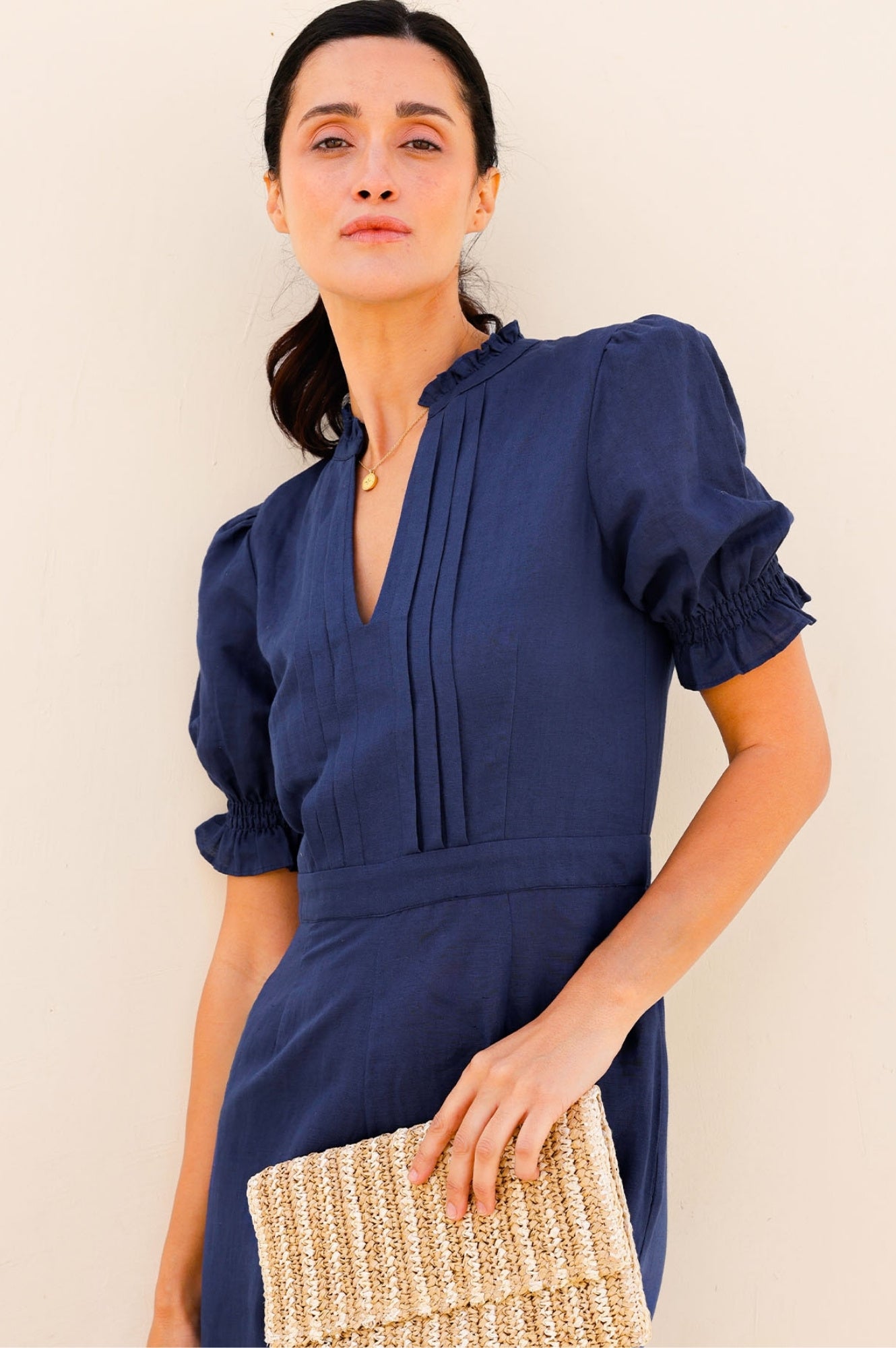 Tallulah Jumpsuit for Women - Navy Blue One Piece Romper with Pockets | Perfect for Casual Outings, Beach Vacations & Summer Fashion