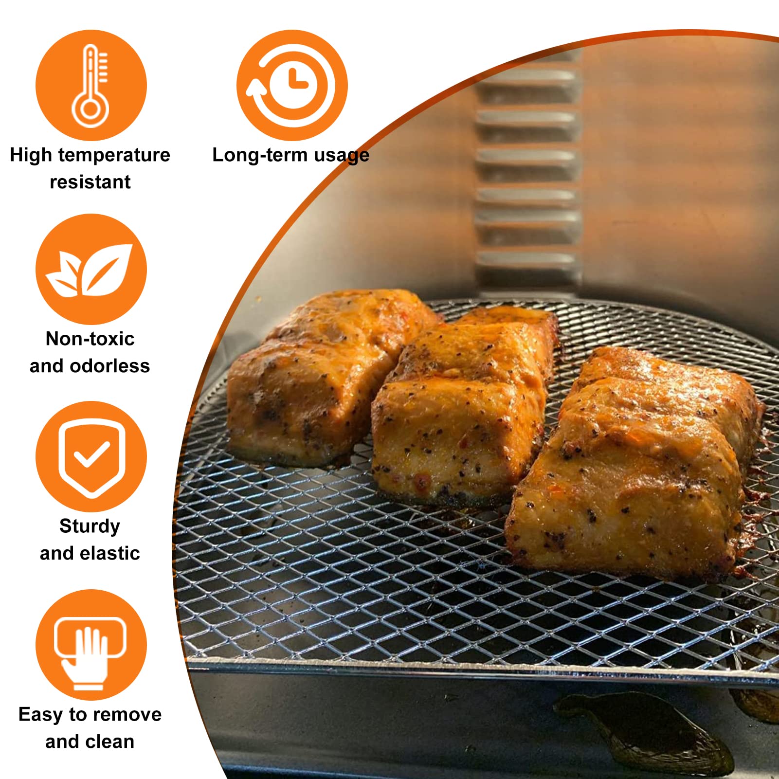 GWY 3-Pack Air Fryer Dehydrator Racks - Compatible with Chefman 6.3 QT, Power XL 10 QT, Caynel & Instant Vortex Plus - Perfect for Dehydrating Fruits, Meats & Making Jerky - Essential Air Fryer Oven Accessories for Healthy Snacks & Meal Prep