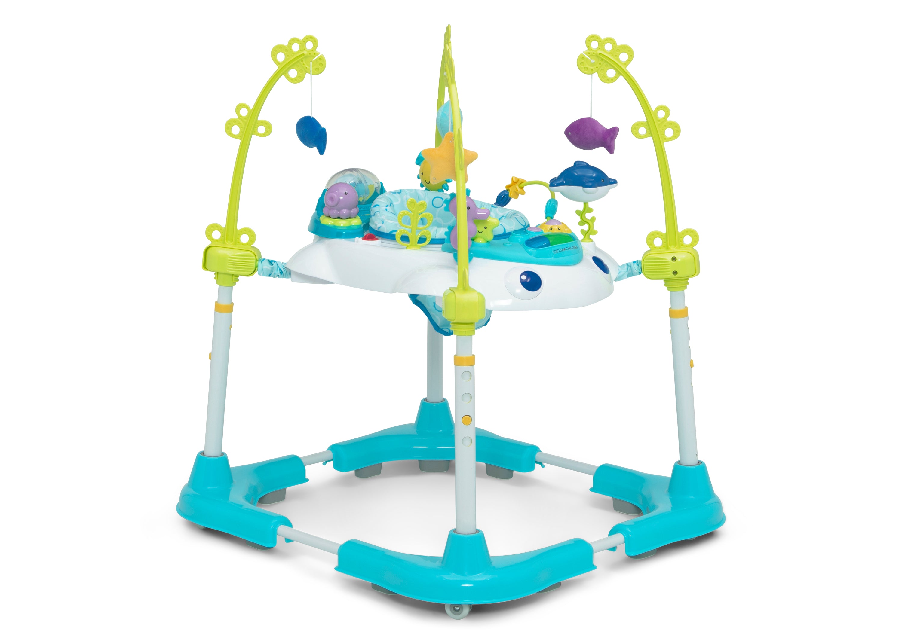 Deluxe Bounceroo Learn2Walk Baby Walker - Adjustable Infant Activity Center for Early Walking Development | Perfect for Playtime, Learning to Walk & Indoor Toddler Exercise