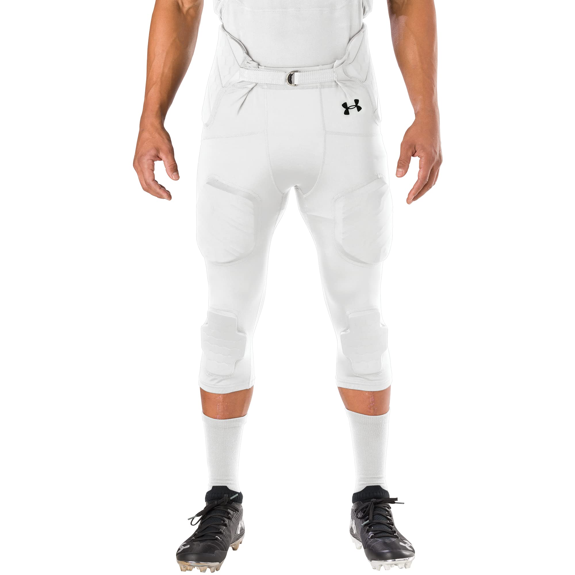 Under Armour Integrated Football Pants - Men's Compression Base Layer with Moisture-Wicking Technology for Training & Games | Perfect for Football, Soccer, and Outdoor Sports