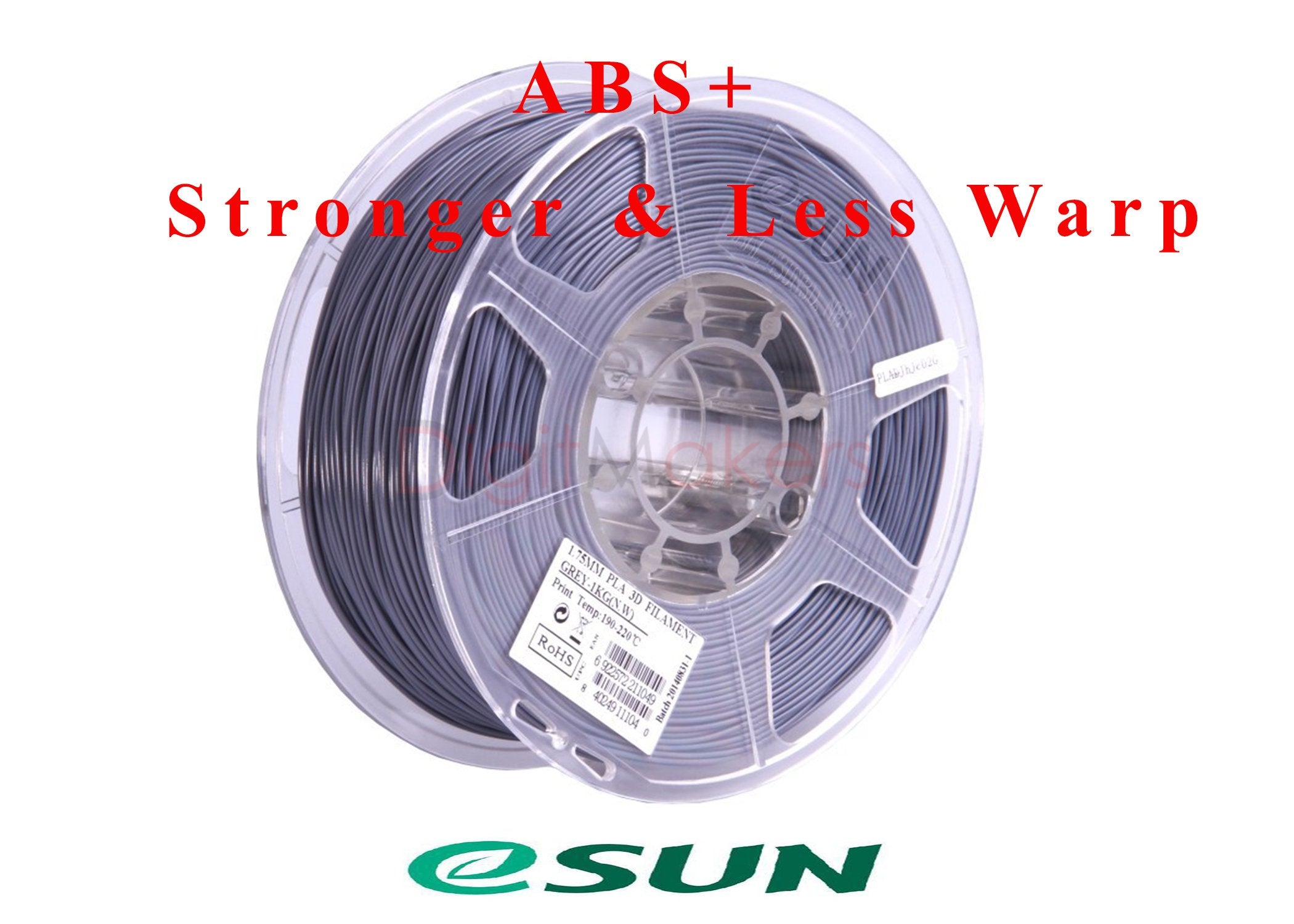 eSUN ABS+ 3D Printer Filament 2.85mm 1kg Spool - High Strength, Durable, Multiple Color Options for 3D Printing Projects and DIY Creations