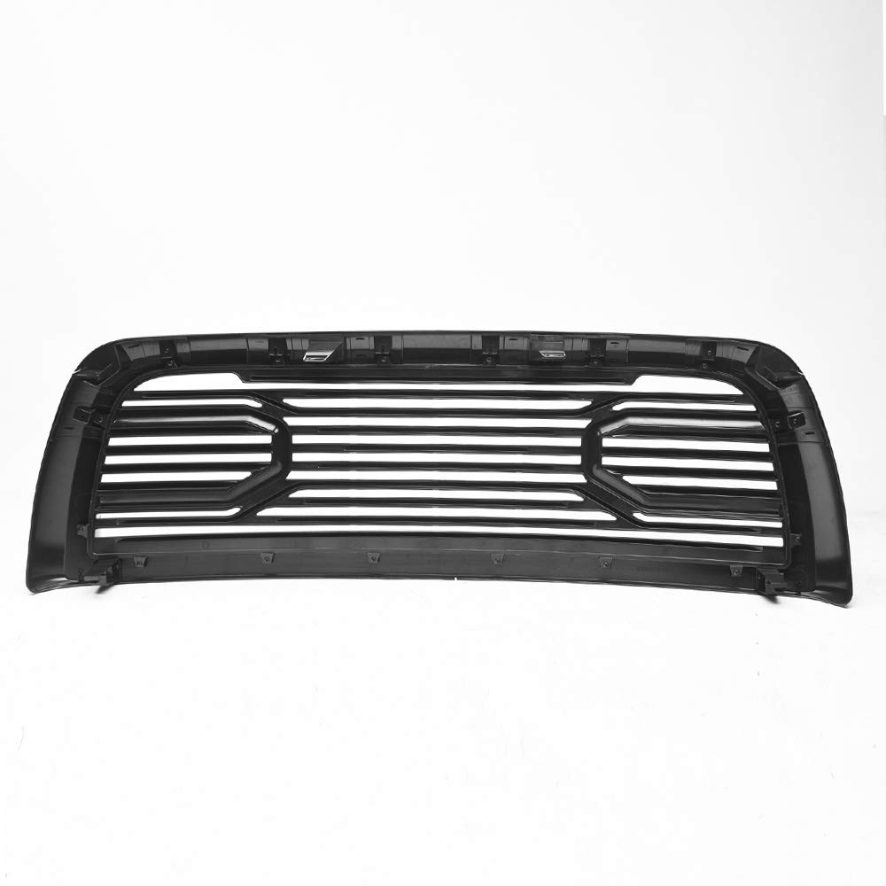 Matte Black Big Horn Style Horizontal Front Hood Bumper Grill Guard ABS with Shell - Compatible with 2010-2018 Dodge Ram 2500/3500/4500/5500 | Heavy-Duty Truck Protection for Off-Road & Work Use