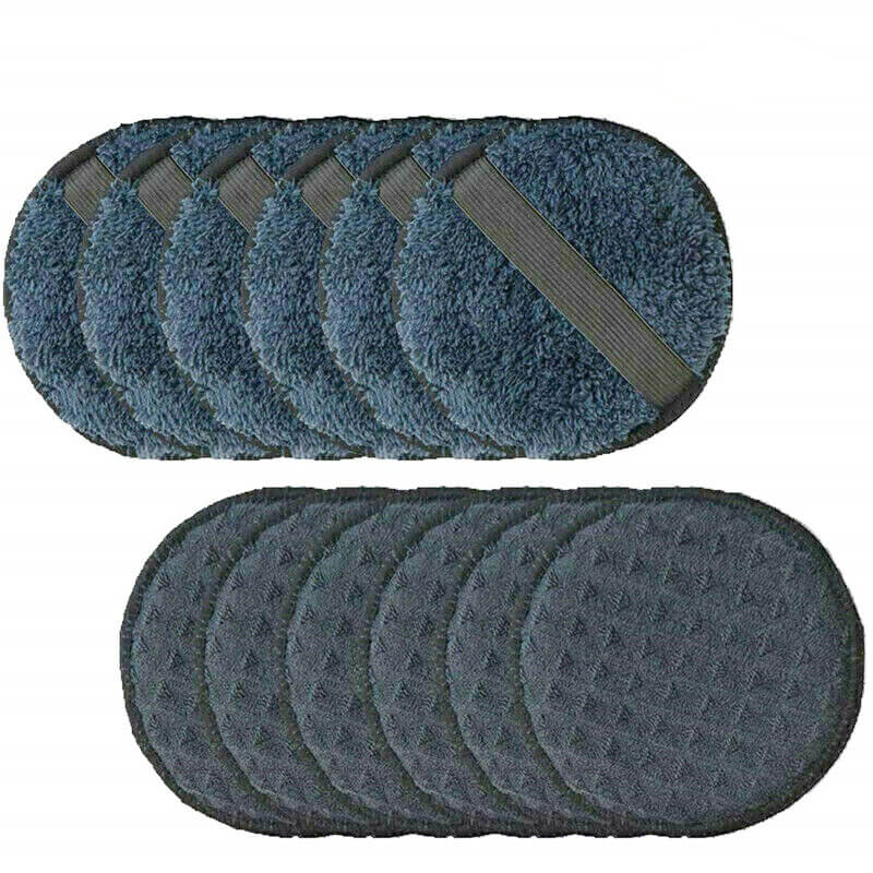 12-Piece Dual-Sided Wax Polish Pad Applicator with Adjustable Strap - Perfect for Car Detailing, Boat & Furniture Polishing