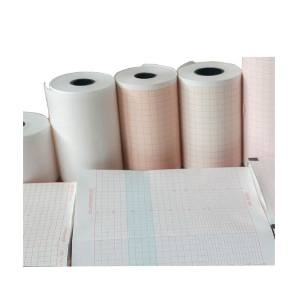 GE Medical Systems 2036970-001 Compatible ECG EKG Thermal Recording Paper - 60 Sheets per Pack (Ideal for Hospitals, Clinics & Home Health Monitoring)