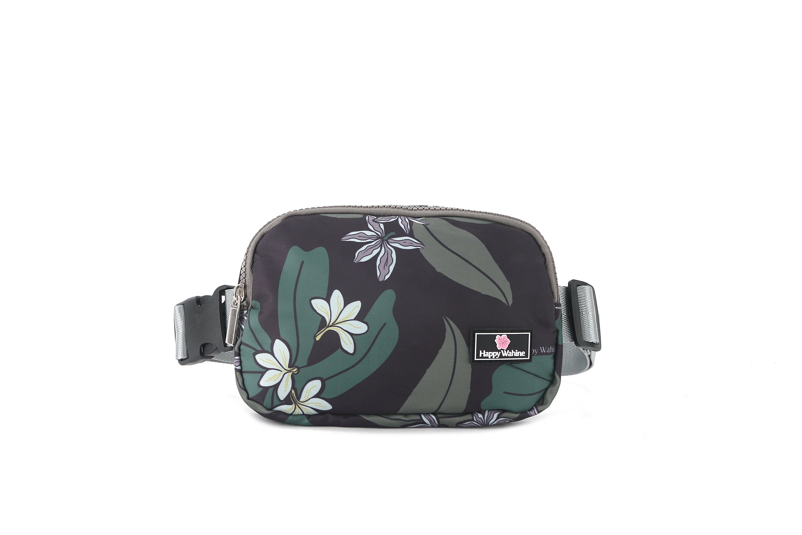 Jenna Naupaka Grey Belt Bag - Fashionable Waist Pack for Women, Perfect for Travel, Running, Hiking & Everyday Use
