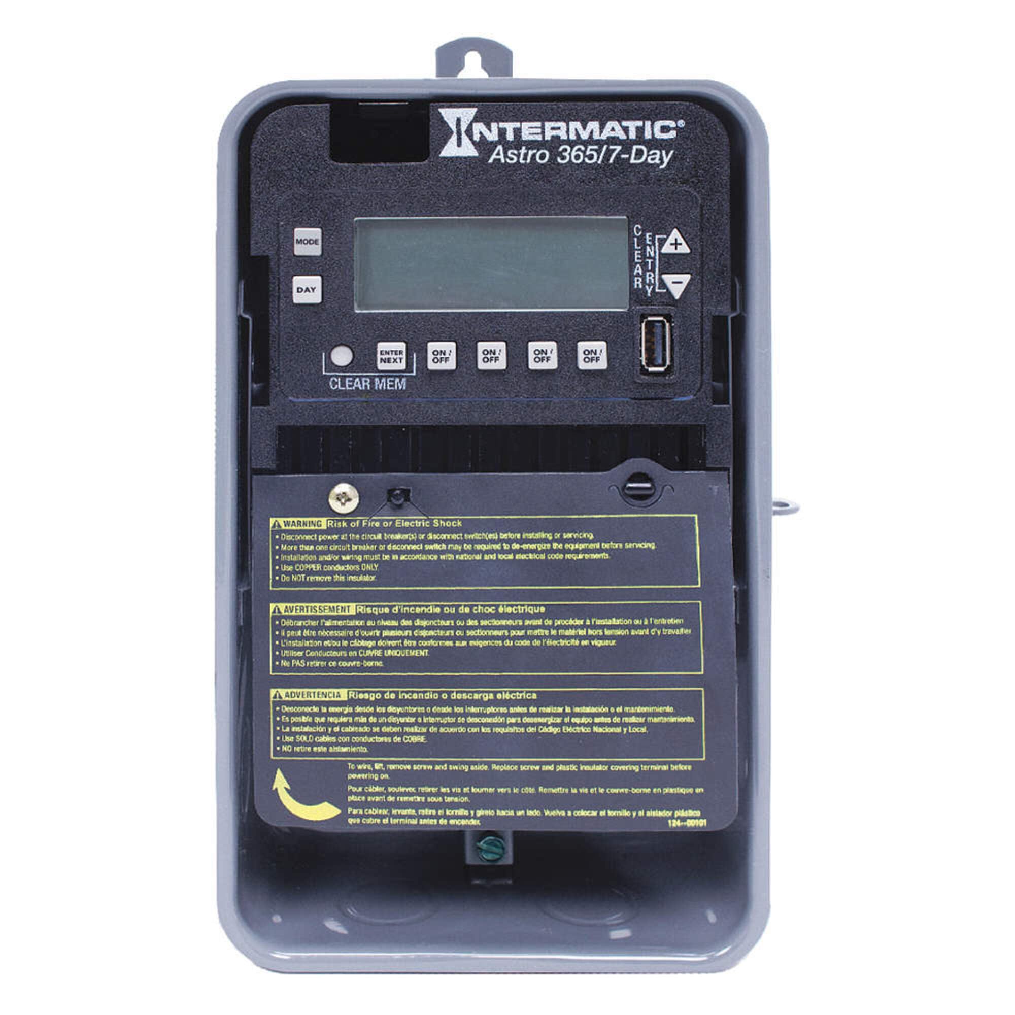 Intermatic 30 Amp Electronic Timer - 120-277V AC, Astro 7/365 Day Operation, Multi-Channel Programmable Switch for Pool Pumps, Landscape Lighting & Home Automation