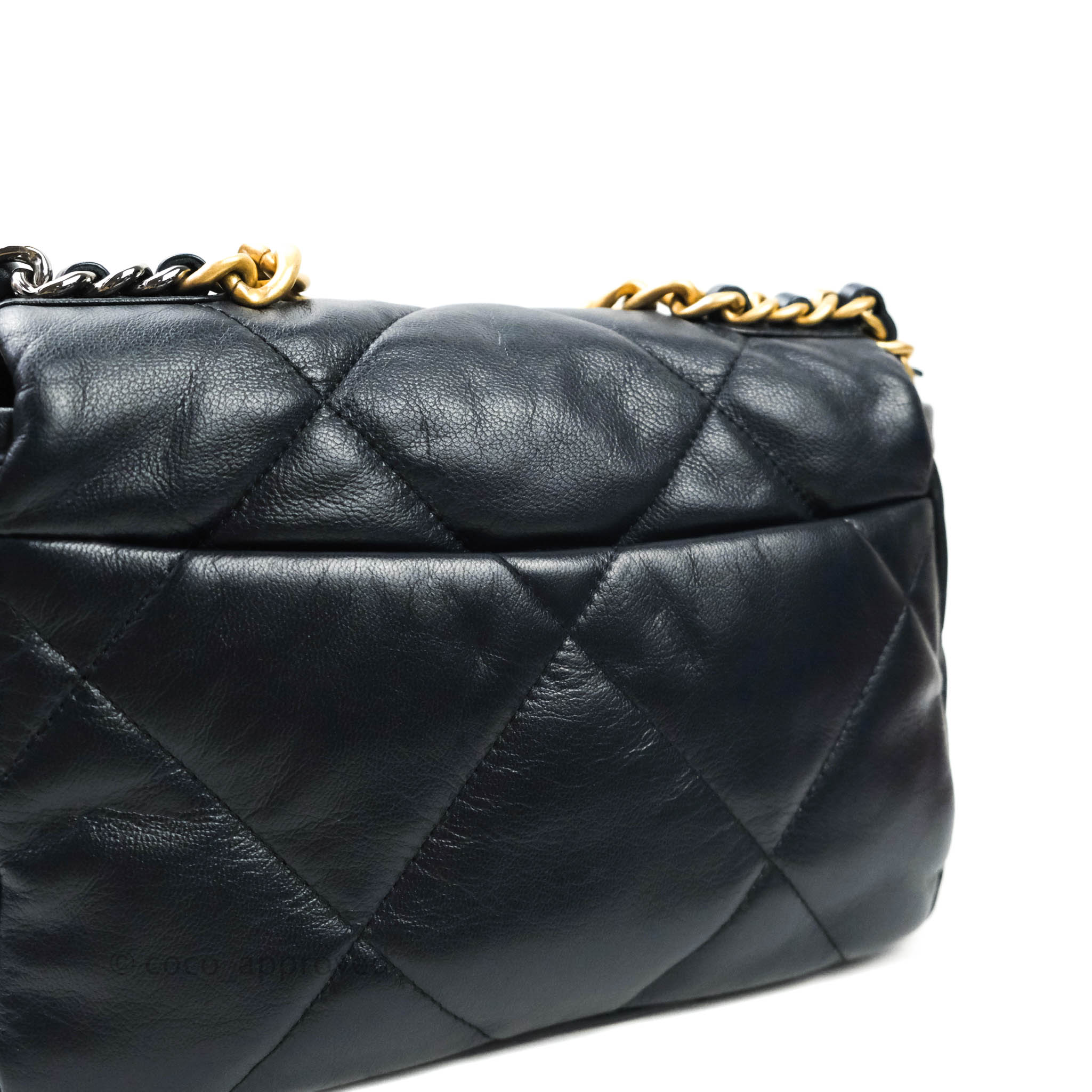 Chanel 19 Small Handbag in Dark Navy with Mixed Hardware - Luxury Crossbody Bag for Women, Perfect for Date Night & Evening Events