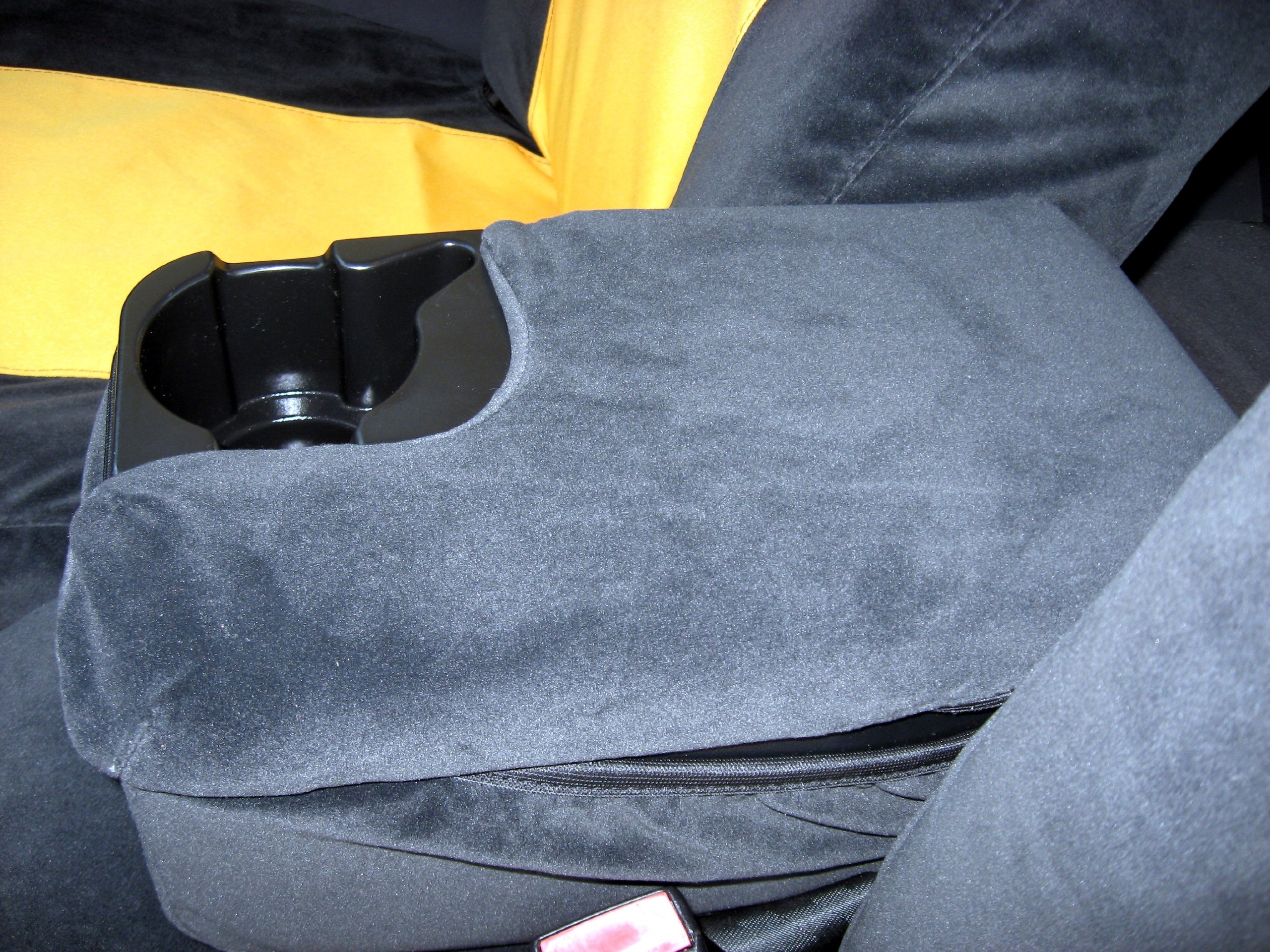 Durafit Custom Seat Covers for 2002-2003 Ford Ranger - Perfect Fit Black & Yellow Design | Durable Truck Seat Protection for Work & Off-Road Adventures
