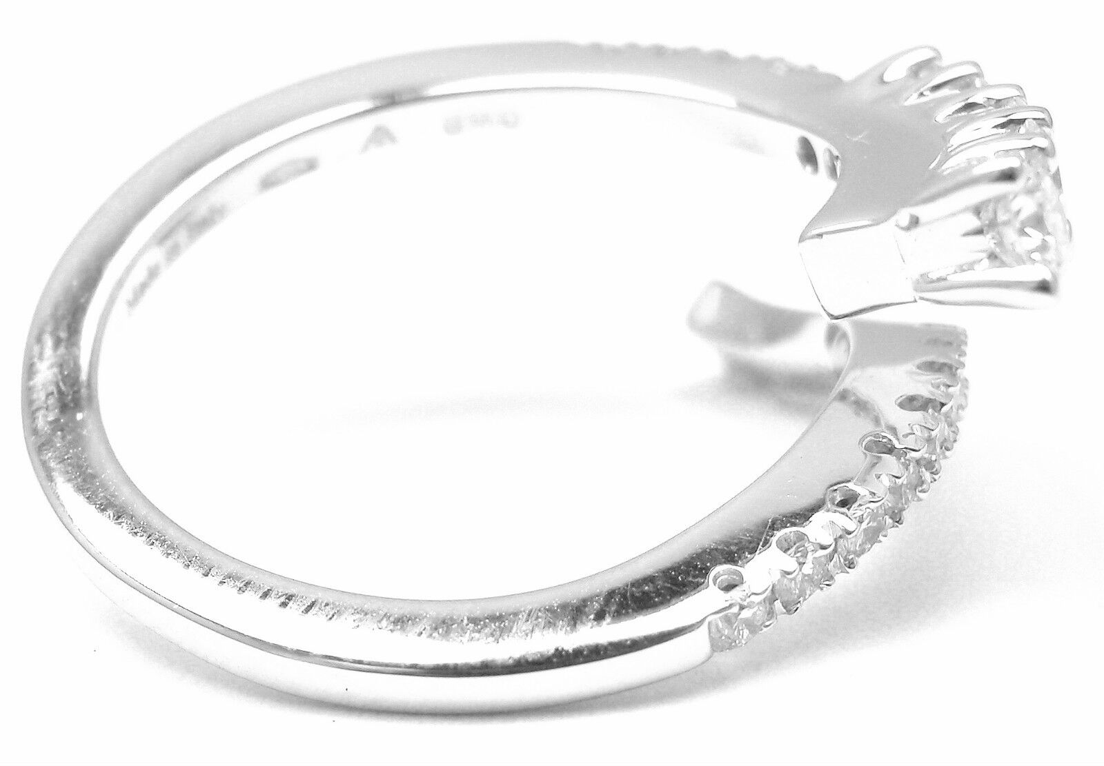 Authentic Damiani EDEN 18k White Gold Diamond Band Ring for Women - Luxury Wedding, Engagement & Anniversary Jewelry Gift