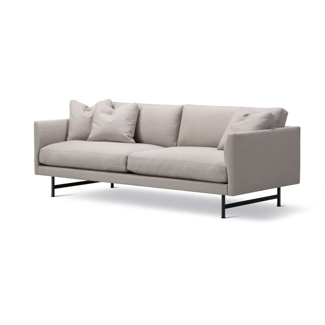 Calmo Sofa 95 - Modern 2 Seater Couch with Sturdy Metal Base - Perfect for Living Room, Lounge & Small Spaces