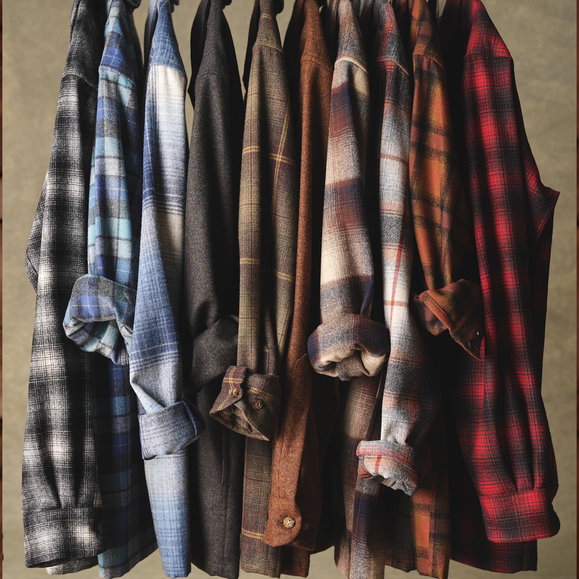 Pendleton Men's Long Sleeve Classic-Fit Flannel Shirt for Men - Soft Plaid Button-Up Shirt for Casual Wear, Outdoor Activities & Work