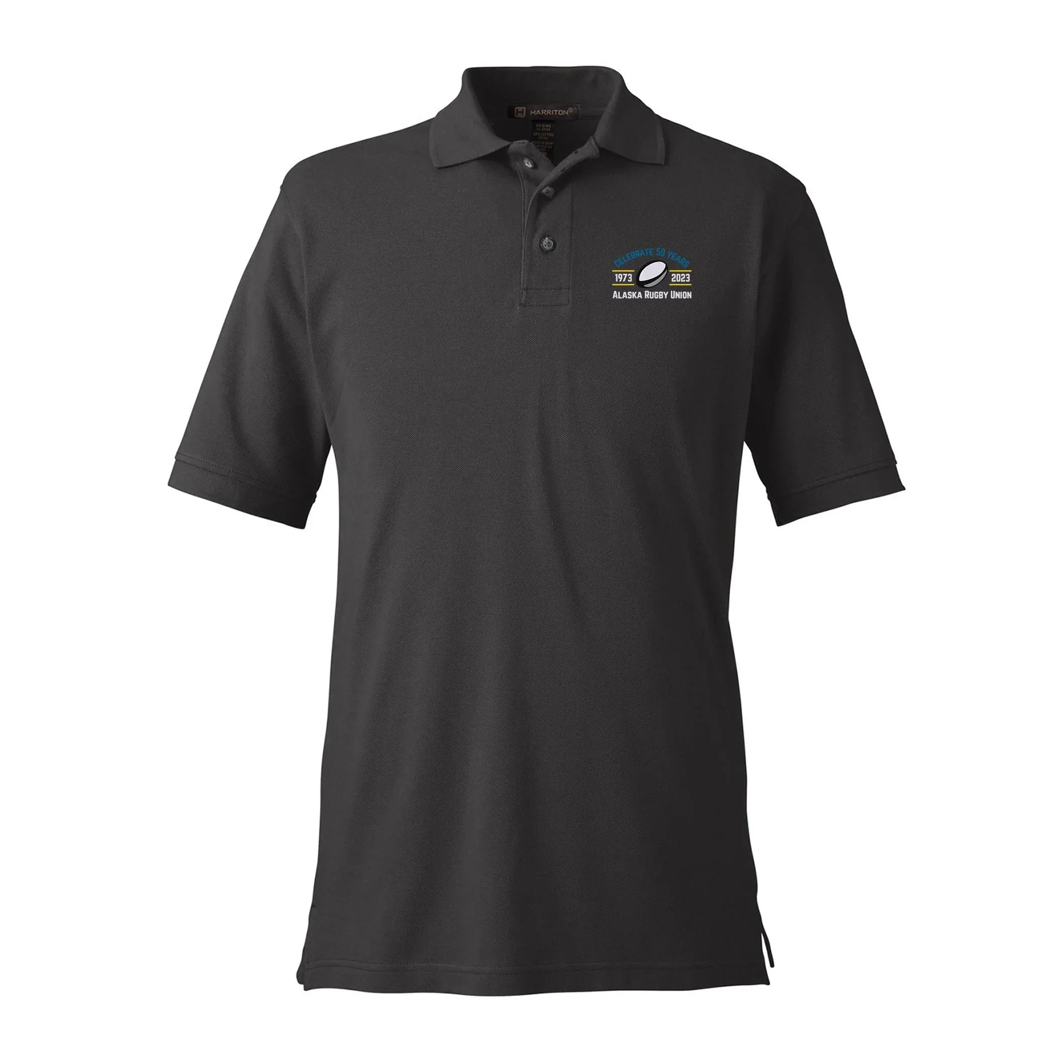 AKRU 50th Anniversary Men's Cotton Polo Shirt - Classic Casual Comfort for Golf, Work & Everyday Wear
