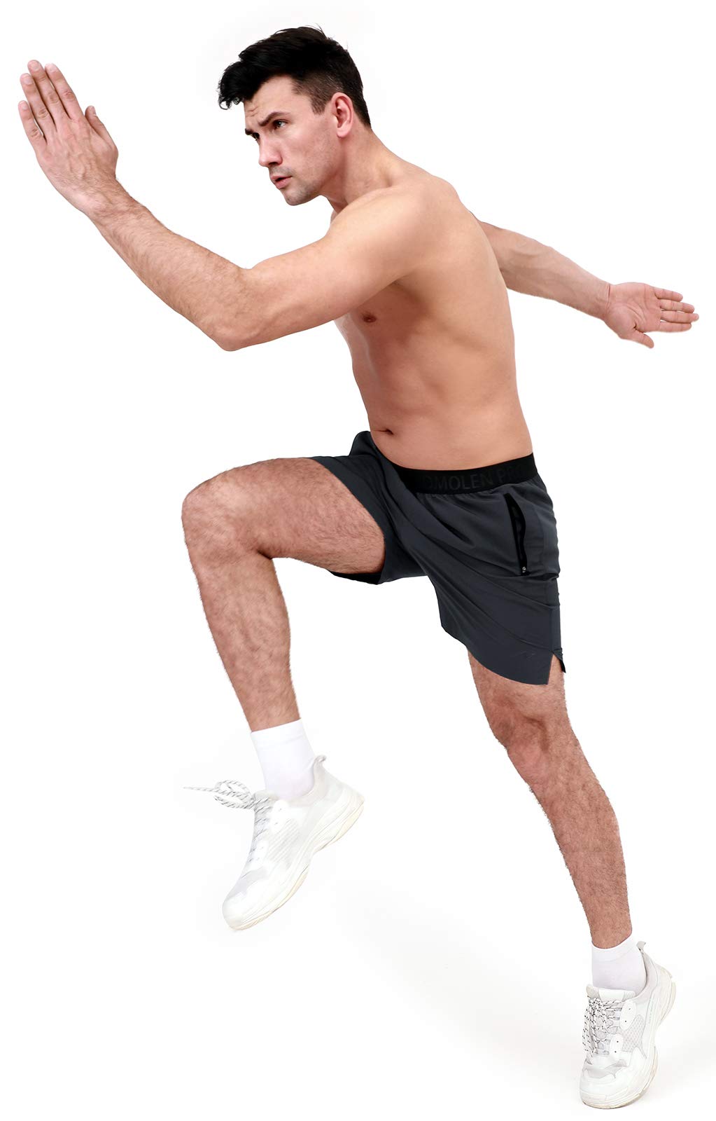 Men's 5 Inch Inseam Athletic Shorts - Lightweight Quick-Dry Gym Workout Running Shorts with Zipper Pockets | Perfect for Training, Jogging & Casual Wear