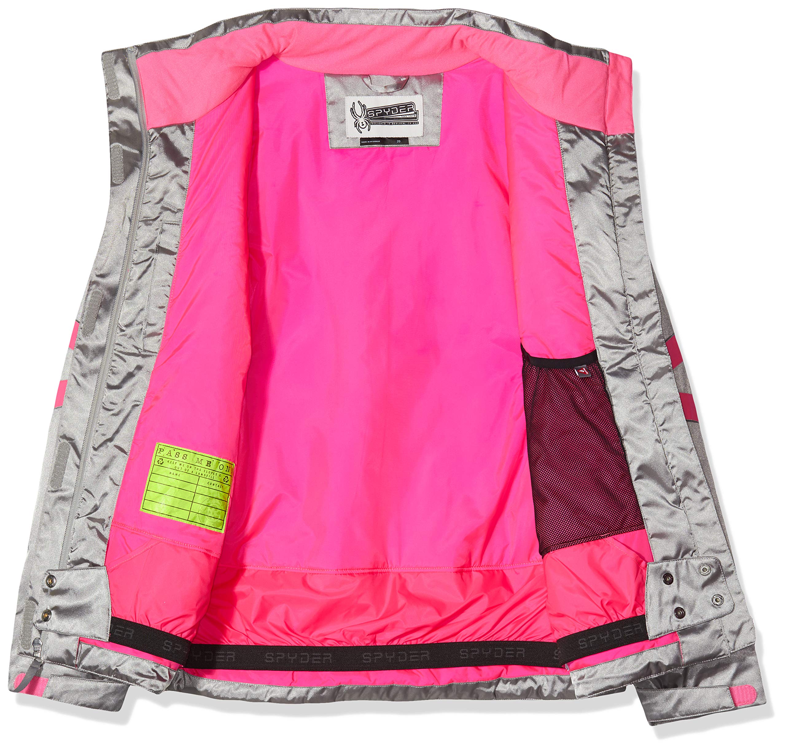 Spyder Kids Girl's Podium Jacket - Winter Snow Jacket for Big Kids - Warm & Waterproof Ski Jacket for Girls - Perfect for Skiing, Snowboarding & Outdoor Winter Activities