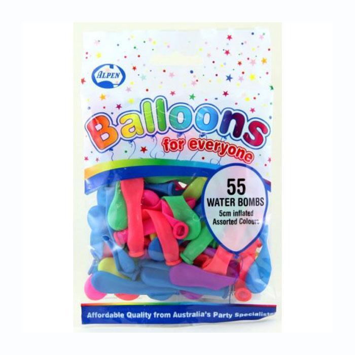 55 Pack Colorful Water Balloons for Outdoor Summer Fun - Perfect for Pool Parties, Backyard Games & Kids' Activities