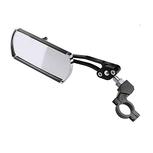 XCJ Bike Handlebar Rear View Mirror - Flexible Adjustable Safety Cycling Mirror for Road & Mountain Bikes - HD Clear Vision for Safe Riding (Black) - Perfect for Commuting, Touring & Urban Cycling