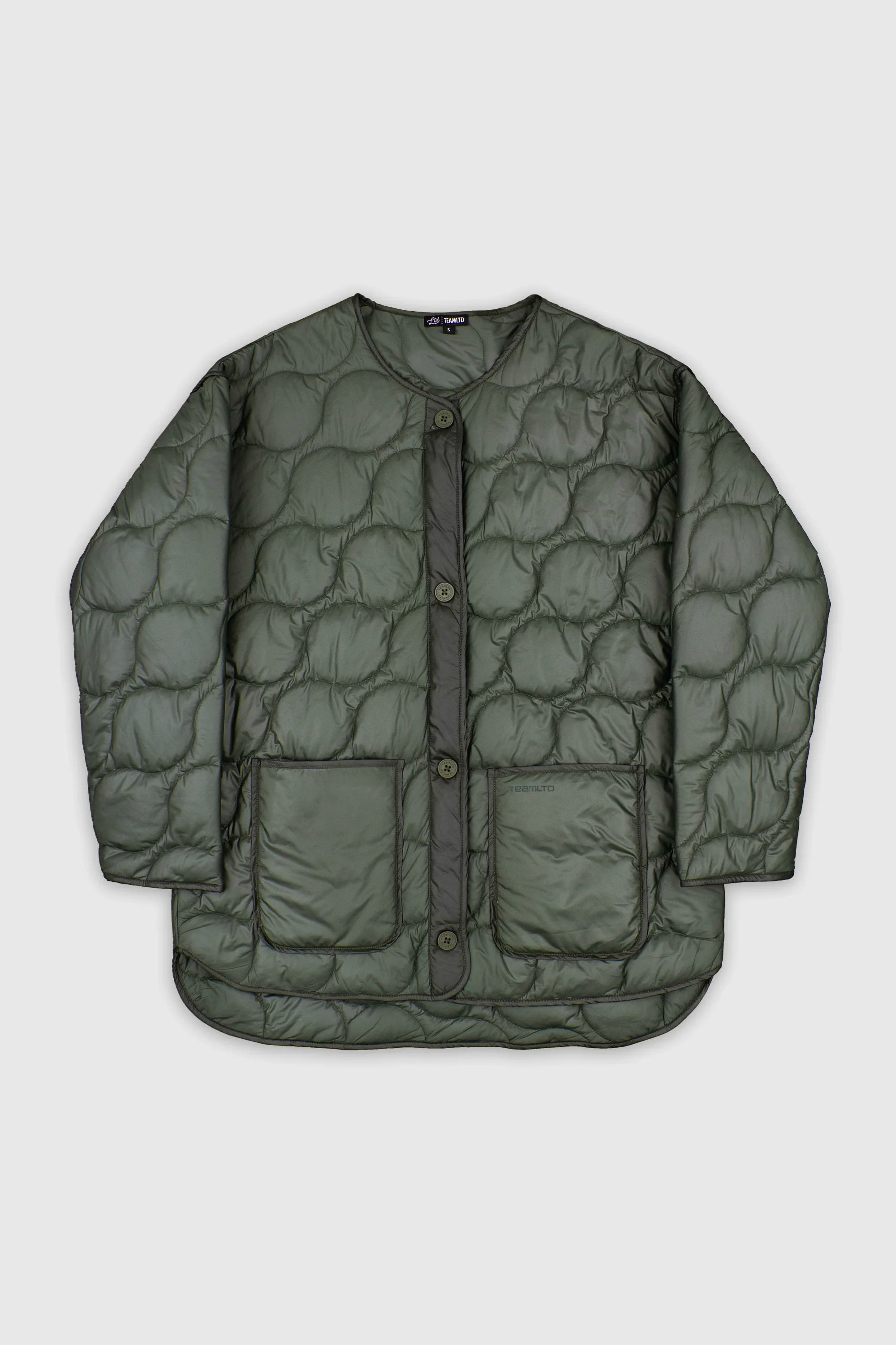 Quilted Jacket for Women - Lightweight Green Puffer Coat with Warm Filling, Water-Resistant Outdoor Winter Jacket - Perfect for Hiking, Skiing & Cold Weather Fashion