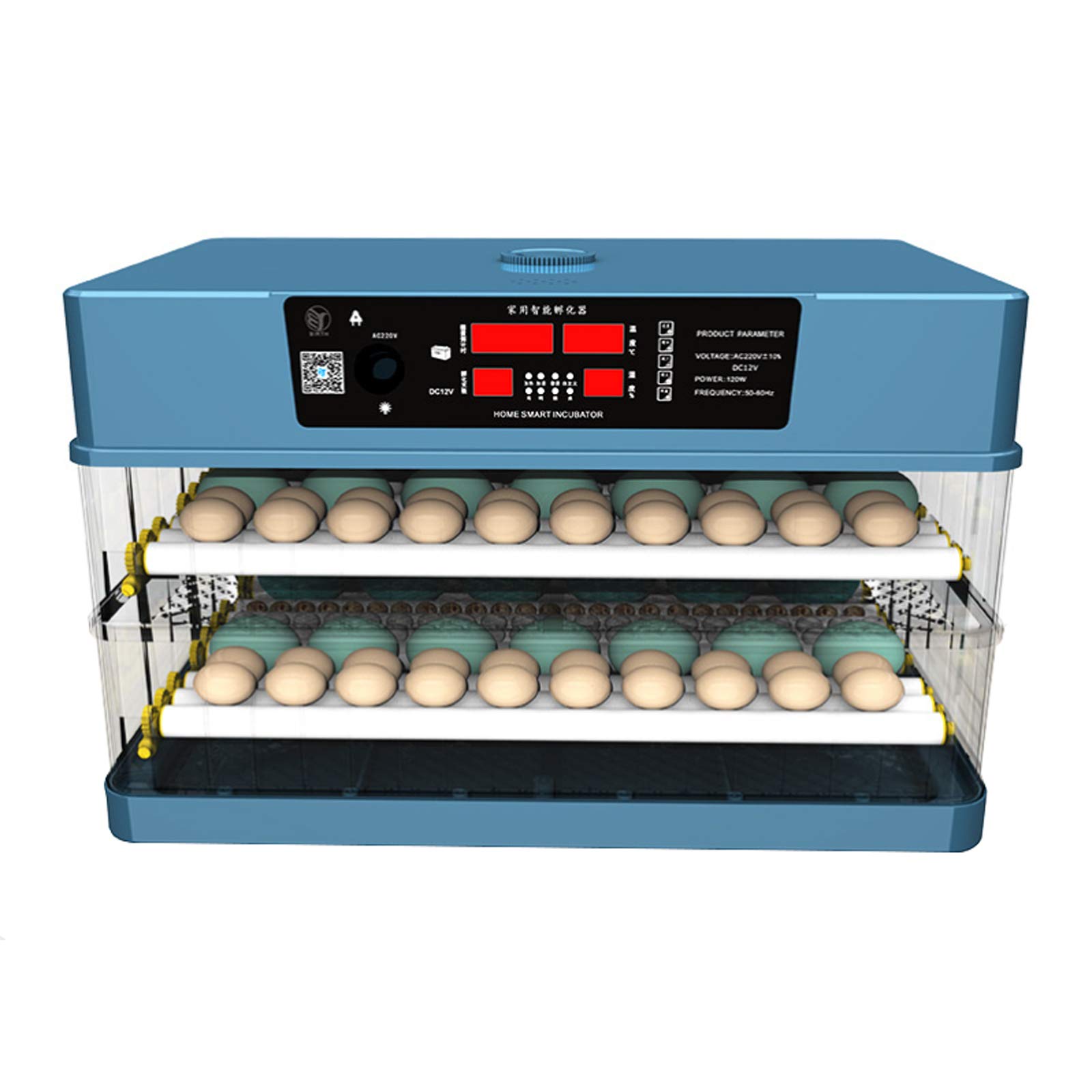 Automatic Egg Incubator with Turner for Hatching Chicken, Turkey, Goose & Quail Eggs - Perfect for Poultry Farming, Backyard Hatcheries & Homesteading