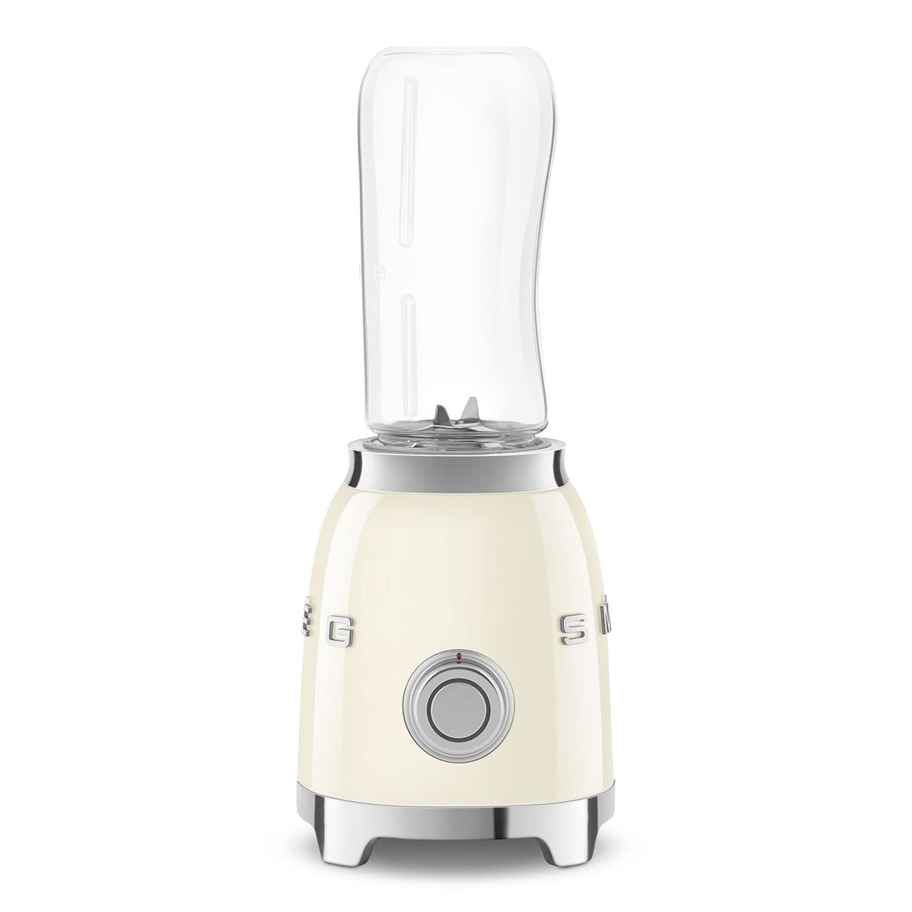 SMEG PBF01CRUS 50's Retro Style Personal Blender - 600W Motor, 2 BPA-Free 600ML Bottles, Backlit Knob (Cream) | Perfect for Smoothies, Protein Shakes & Kitchen Counter Decor