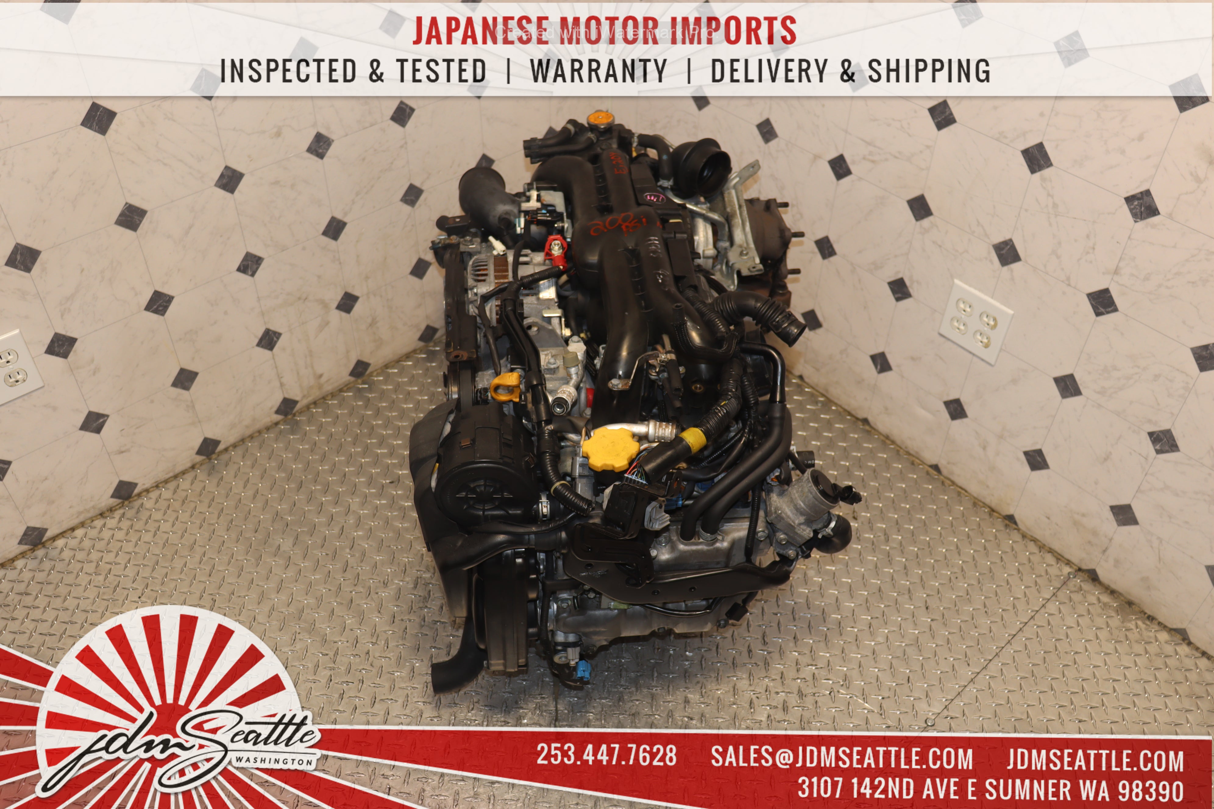 JDM EJ20Y DUAL AVCS 2.0L Engine for 2008-2014 Subaru Impreza WRX & Forester - Direct Replacement for 2.5L EJ255 - Performance Upgrade for Off-Road & Street Racing