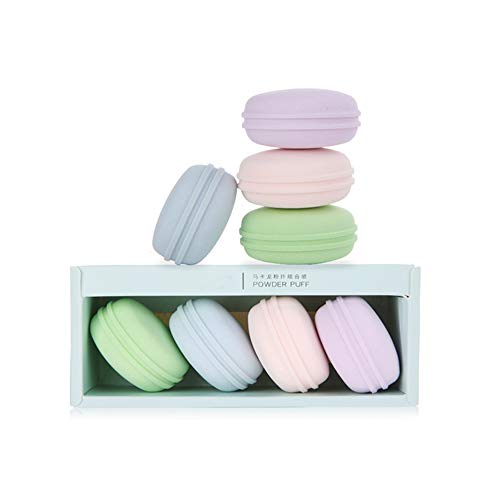 Makina Beauty Blender Sponge Set - 4pcs Ultra Soft Macaron Color Makeup Sponges for Liquid & Powder Foundation (Dry/Wet Use) | Perfect for Flawless Blending, Contouring & Airbrush Finish