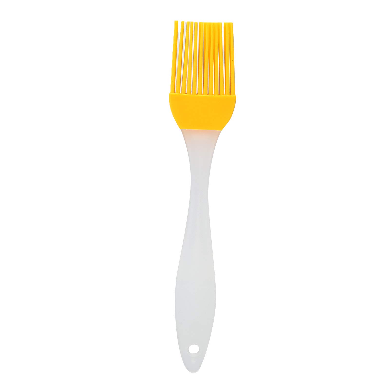 EVTSCAN Yellow Silicone Oil Brush - Non-Stick Grill Brush for BBQ, Kitchen & Outdoor Camping - Perfect for Seasoning, Basting & Cleaning Grills, Pans & Cookware