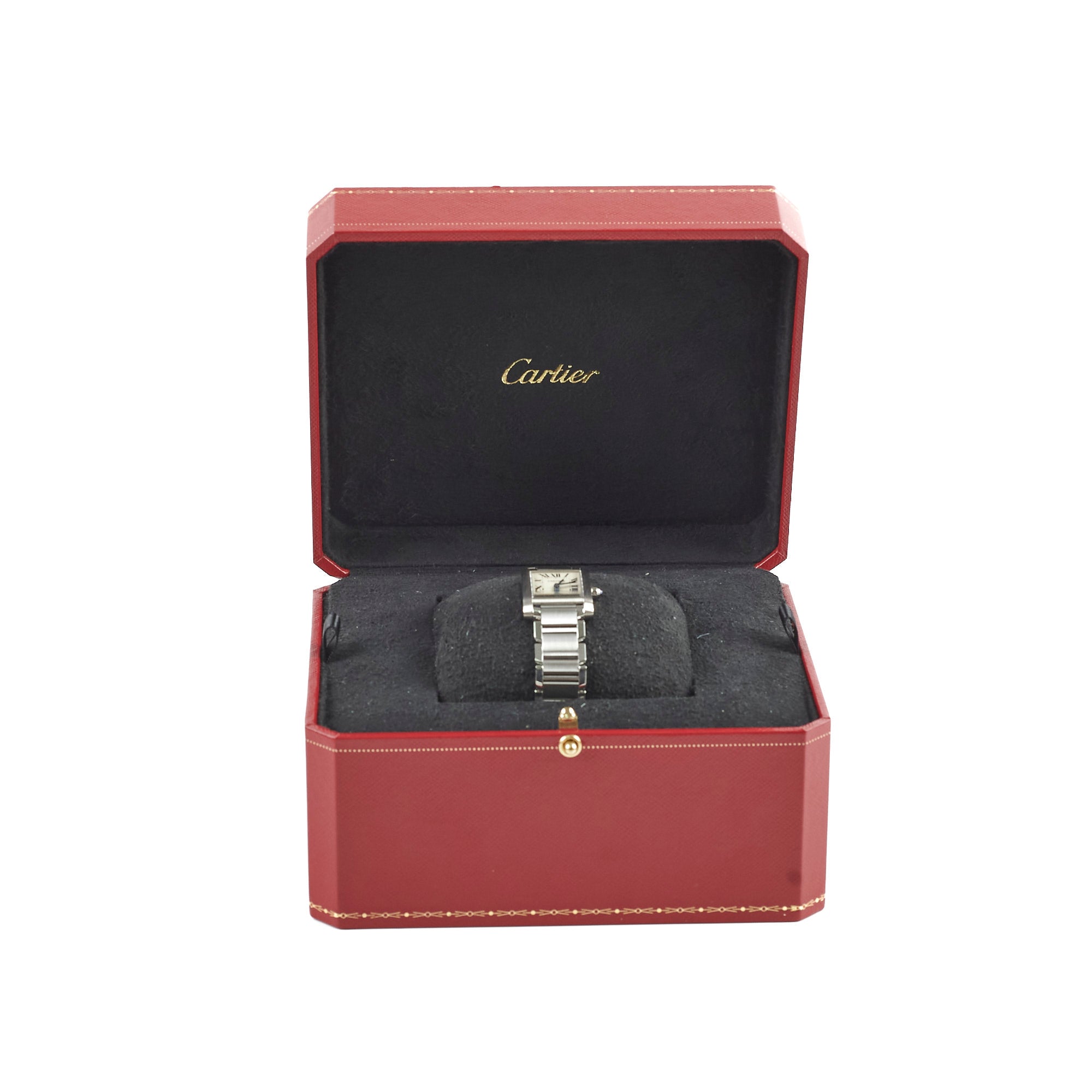 Cartier Ladies Tank Francaise 20mm Stainless Steel Watch - Luxury Women's Wristwatch for Business, Party & Everyday Wear