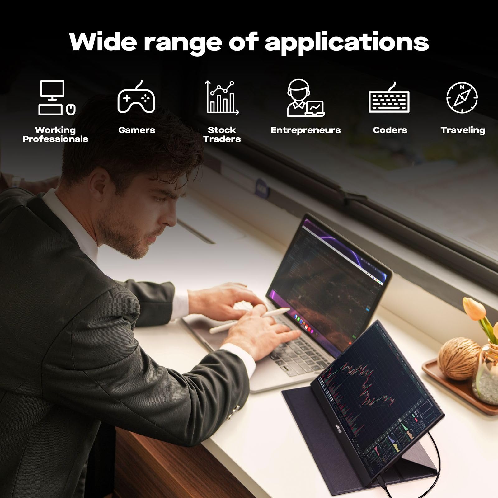 MP Mobile Pixels Fold Portable Monitor - 15.6
