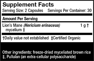 Premium Lion's Mane Mushroom Capsules 1000mg - Organic Brain Supplement for Memory, Focus & Cognitive Support - Vegan Nootropic for Mental Clarity & Nerve Health - Great for Students, Professionals & Seniors