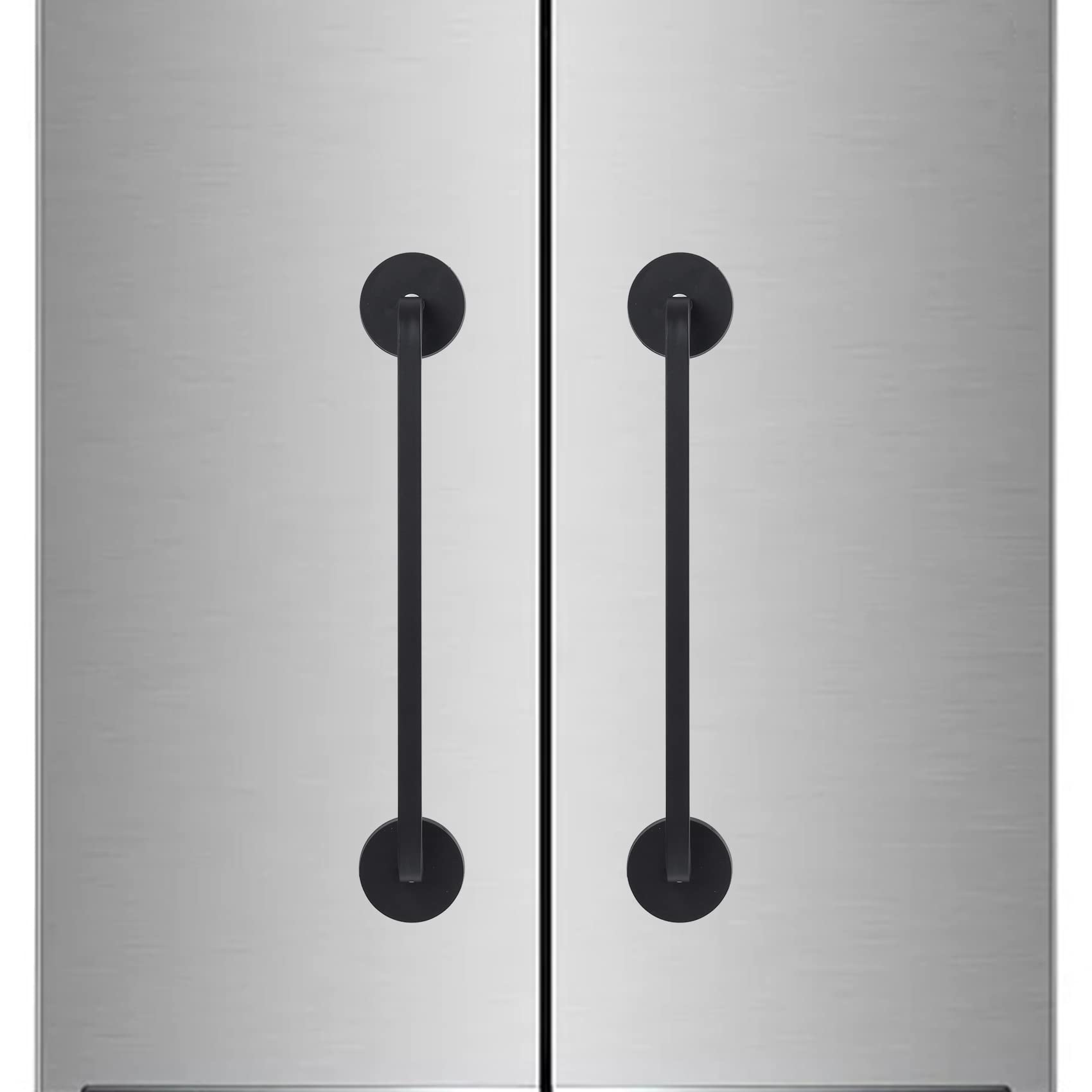 Super Strong Magnetic Refrigerator Door Handle - Heavy Duty Fridge Pull Handle Replacement for Metal Entry Doors, Garage & Dryer (2-Pack) | Easy Installation & Secure Grip for Seniors & Kids