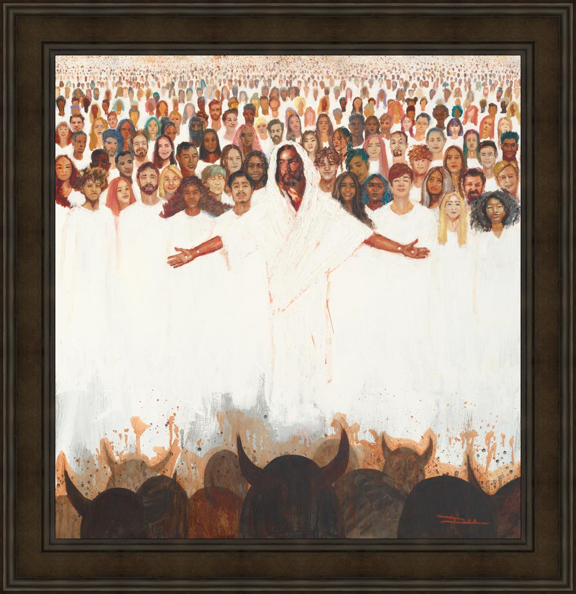 Fear Not, For They That Be With Us Are More - Inspirational Christian Wall Art for Home & Office Decor - Perfect for Living Room, Bedroom, or Gift Giving