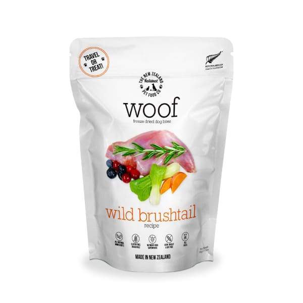 WOOF Wild Brushtail Freeze Dried Raw Dog Treats 50g - All Natural, Grain-Free, High Protein Training Snacks for Dogs - Perfect for Training, Rewards & Outdoor Adventures