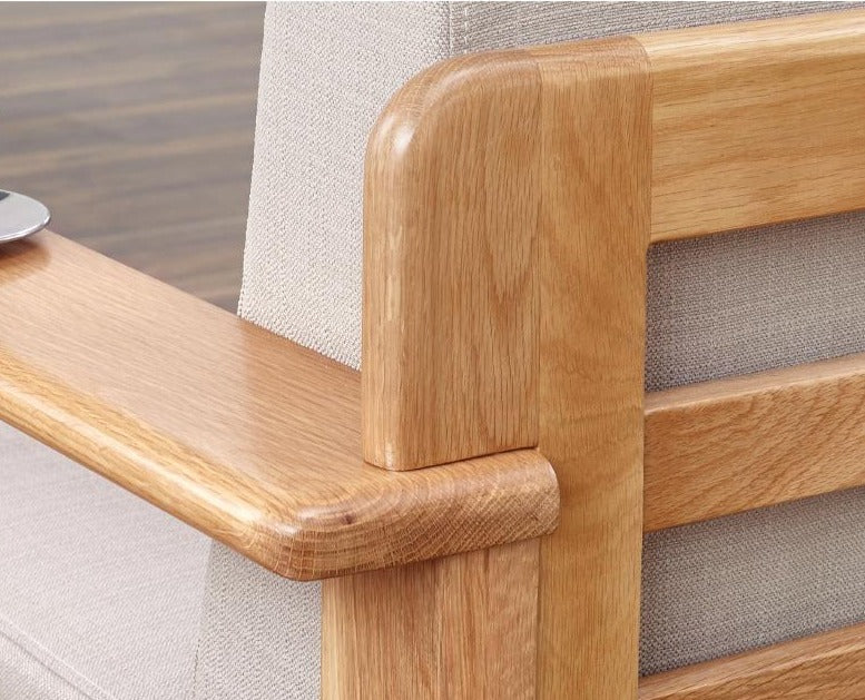 BENTLEY Nordic Modern Solid Wood Sofa - Elegant and Durable Living Room Furniture for Home Decor & Comfortable Seating