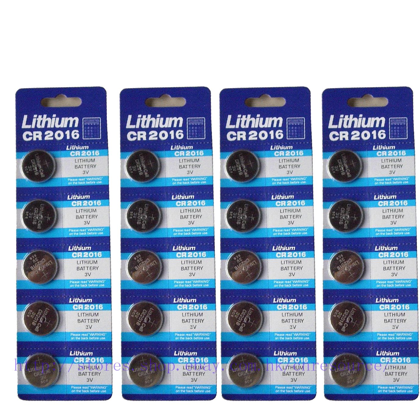Generic CR2016 BR2016 3V Lithium Button Cell Batteries - 20 Pcs (4 Cards) - FBA - Perfect for Watches, Calculators, Key Fobs & Small Electronics