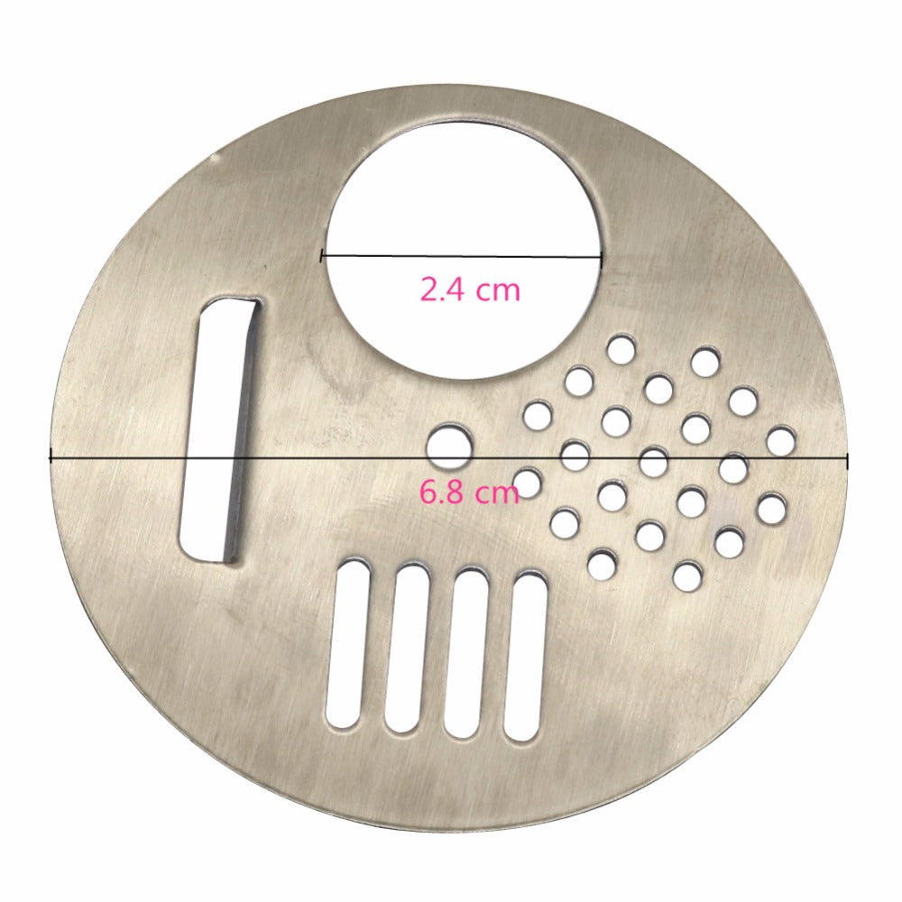 Stainless Steel Rotating Entrance Disc Gate - 6.8 cm Large Size for Smooth Crowd Control in Malls, Stadiums & Events
