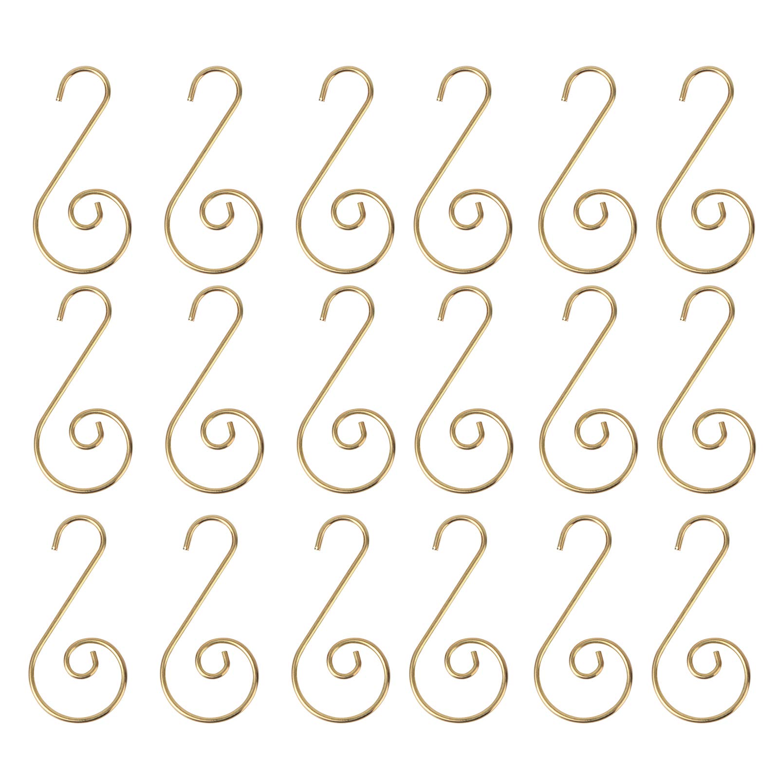100 Pcs Christmas Ornament Hooks - Metal S-Shaped Hangers for Christmas Tree Decorations, Wreaths & Holiday Ornaments - Durable Decorative Hooks for Festive Home Decor