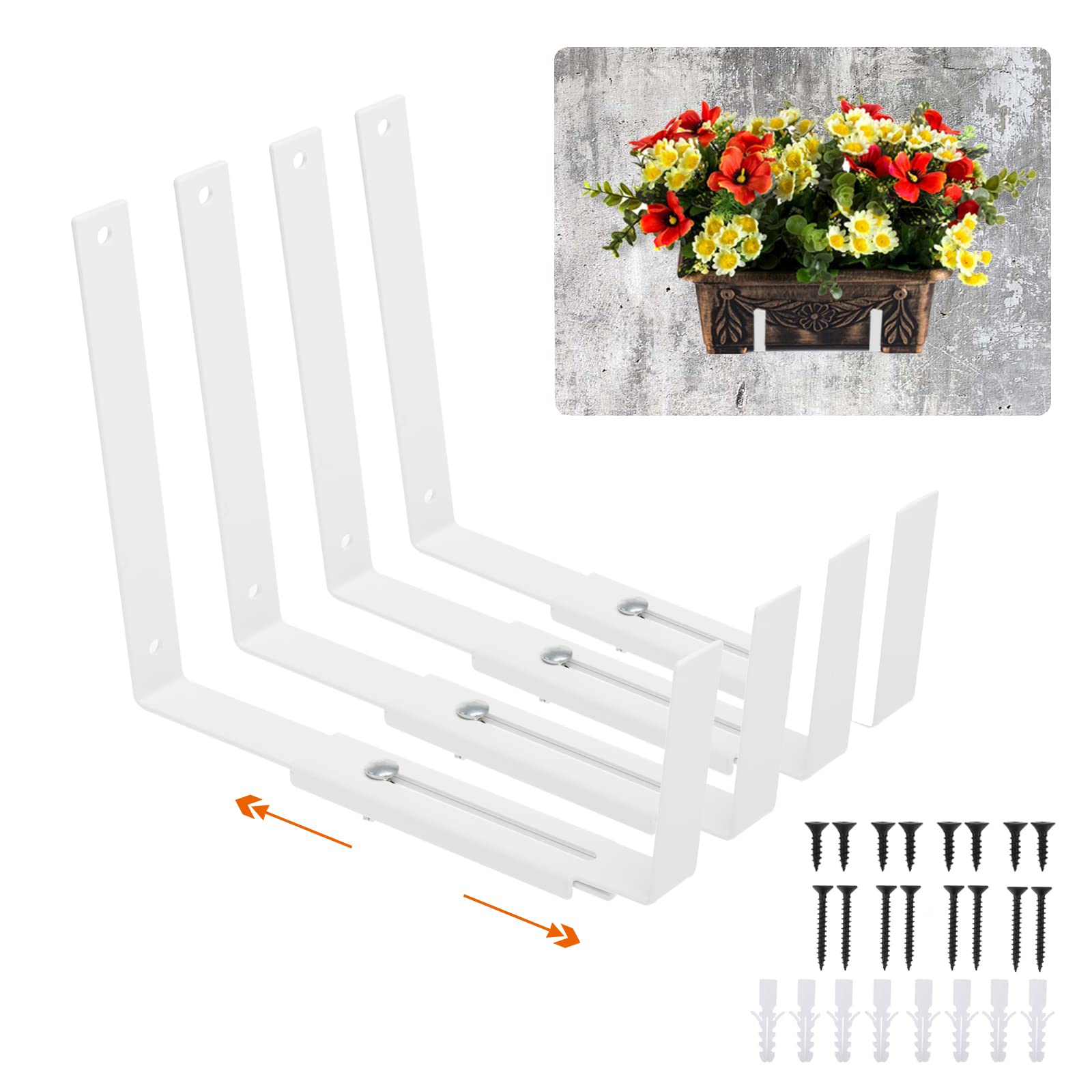 Adjustable Window Box Planter Brackets (5.92