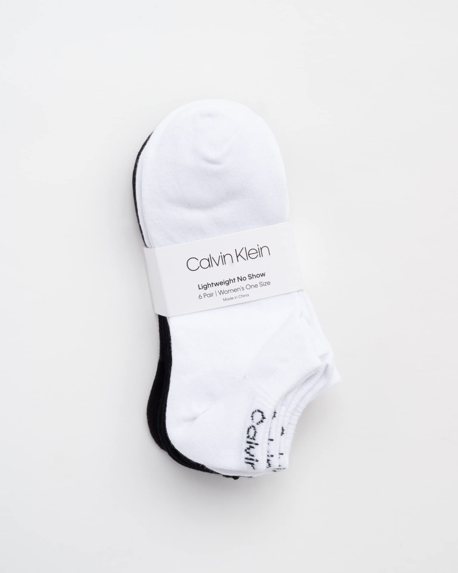 Calvin Klein Women's No Show Socks 6-Pack - Lightweight for Sneakers & Loafers