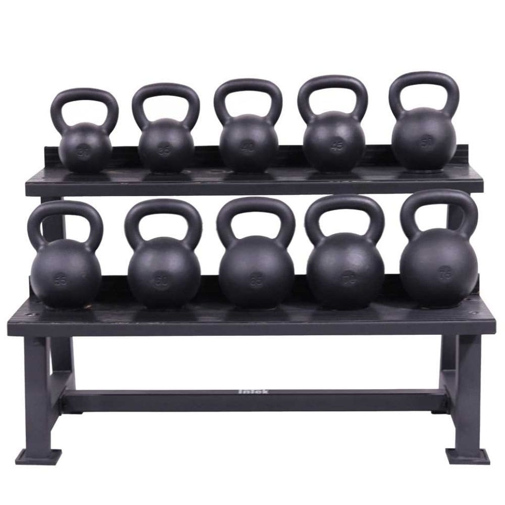 **Intek Strength Tray Style Kettlebell Rack – Heavy Duty Weight Storage for Home & Gym Workouts – Perfect for CrossFit, Strength Training & Fitness Enthusiasts**