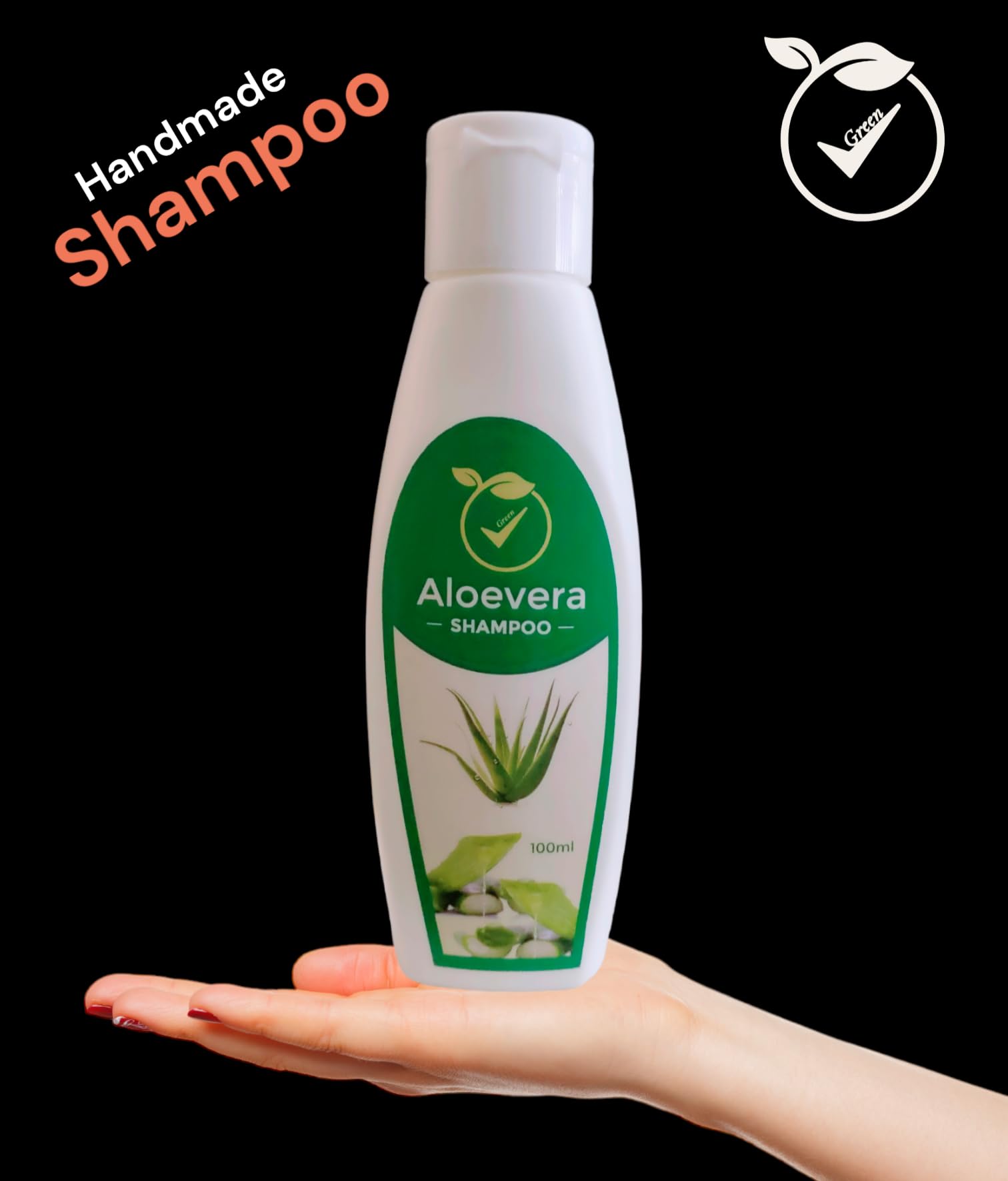 Natural Aloe Vera Shampoo for Hair Growth & Scalp Care - Hydrating & Soothing Shampoo for Dry, Damaged Hair - Perfect for Daily Use & Sensitive Scalp
