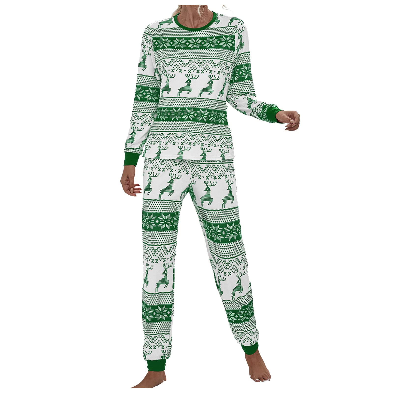 Women's Casual Two-Piece Sweater Set - Autumn Winter Loose Knit Outfit with Stylish Print | Cozy Lounge Wear & Street Fashion