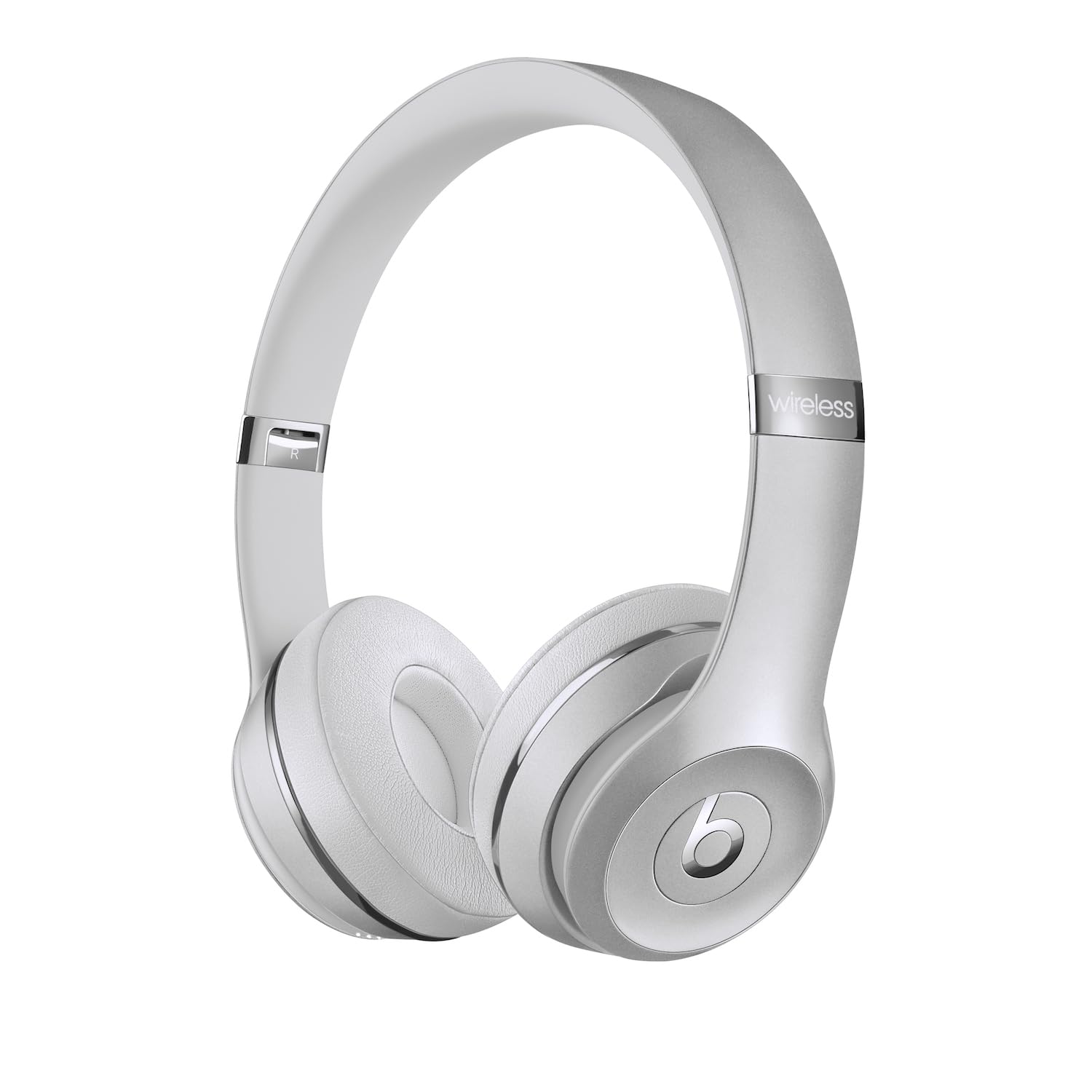 Beats Solo3 Wireless Bluetooth On-Ear Headphones - Apple & Android Compatible, 40H Battery Life, Noise Isolation - Silver (Latest Model) for Commuting, Workouts & Travel